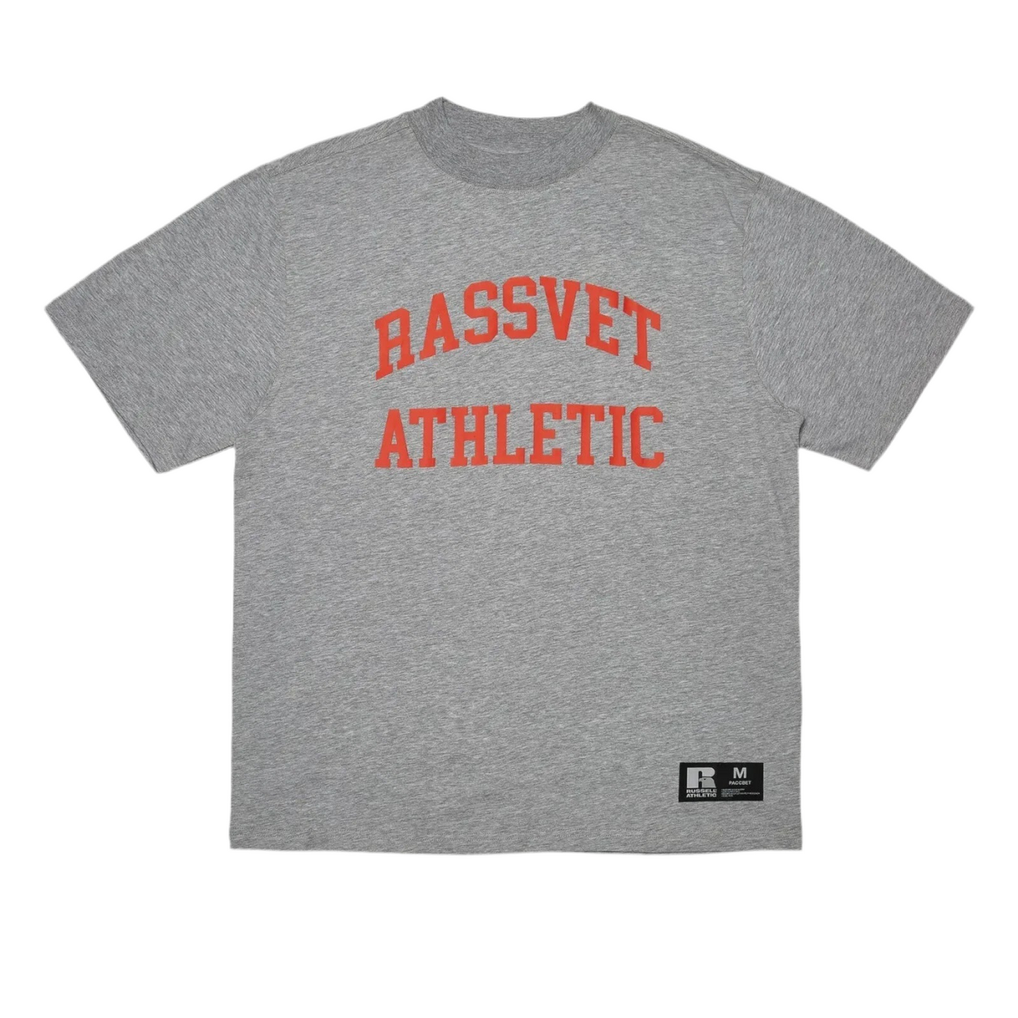PACCBET Rassvet Russell Athletic Gosha Rubchinskiy Printed Woven Tee Grey
