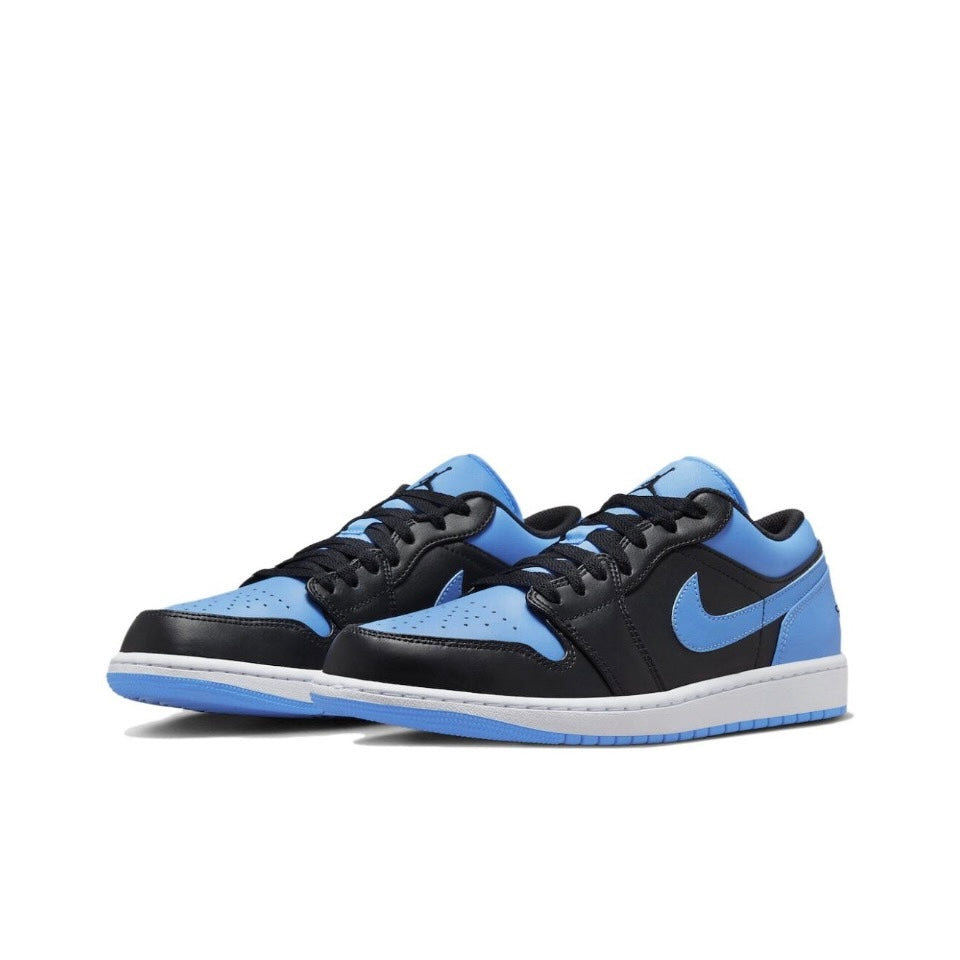 Jordan 1 Low Black University Blue Brand New No Box