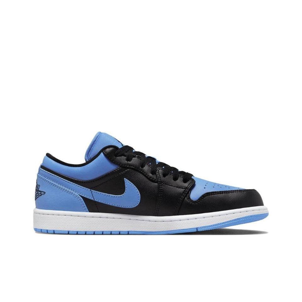 Jordan 1 Low Black University Blue Brand New No Box