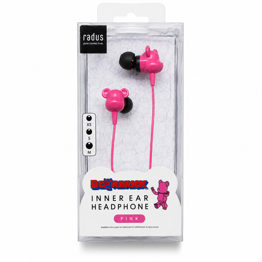 Radius x Medicom Toy BE@RBRICK Inner Ear Headphones (Pink)