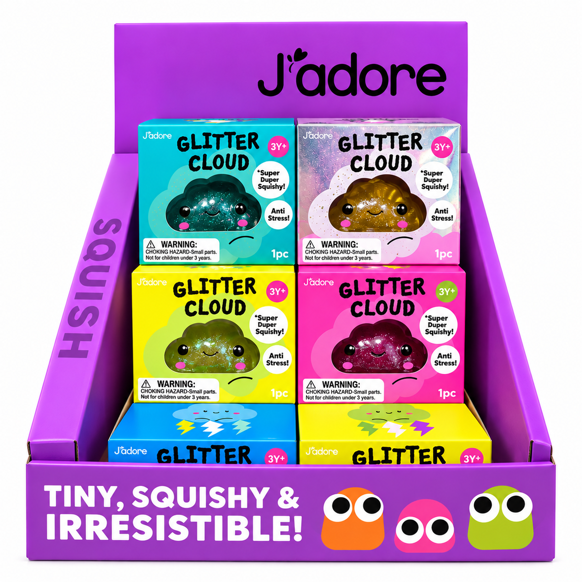 J'adore Glitter Cloud Squishy