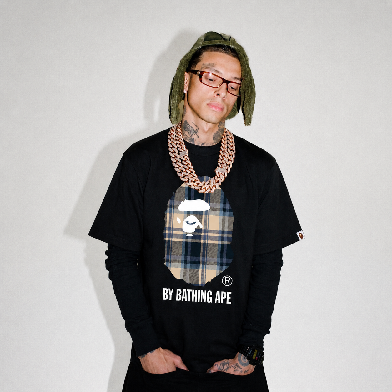 BAPE Check By Bathing Ape Tee