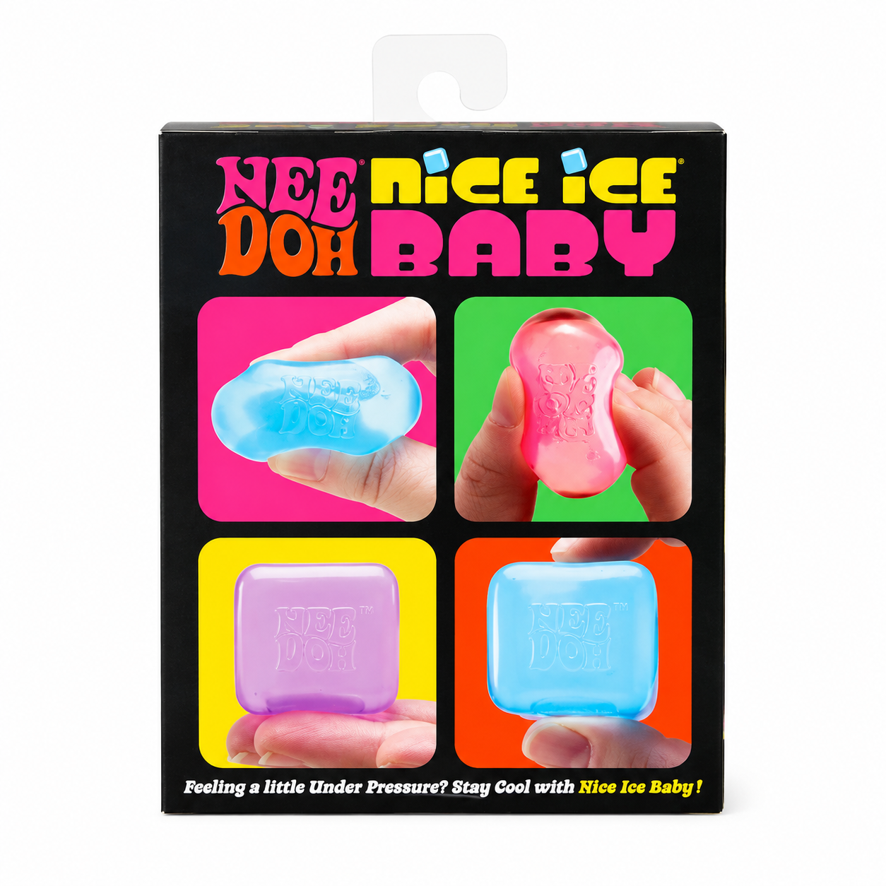 NeeDoh Nice Ice Baby Teenie mini squishy cubes detail