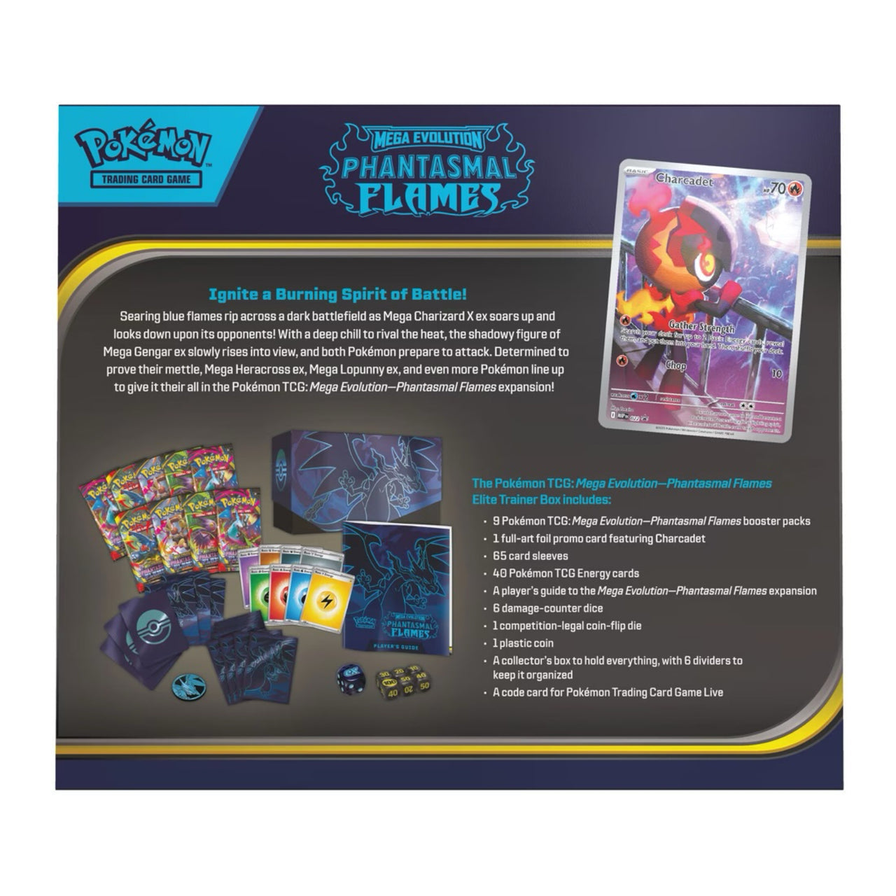 Pokemon TCG: 'Mega Evolutions Phantasmal Flames' Elite Trainer Box
