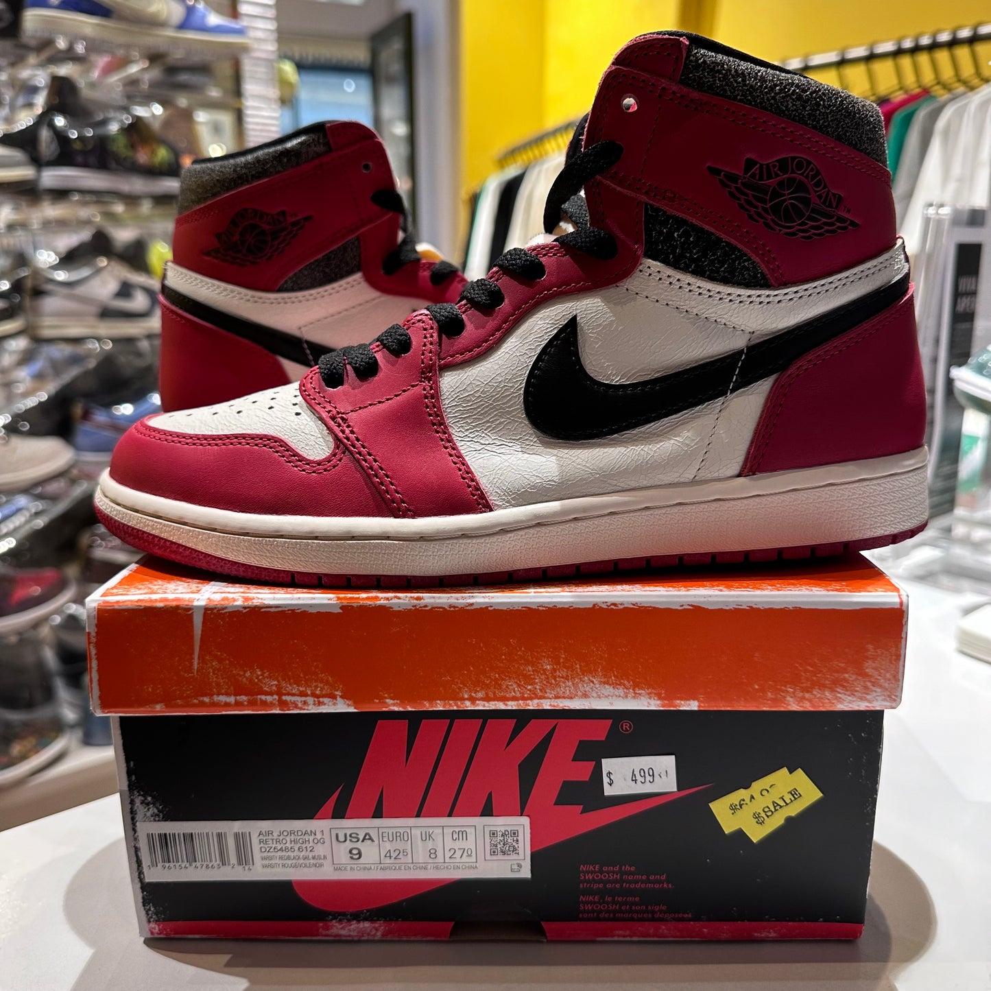 Jordan 1 Retro High OG Chicago Lost and Found Pre-owned US 9