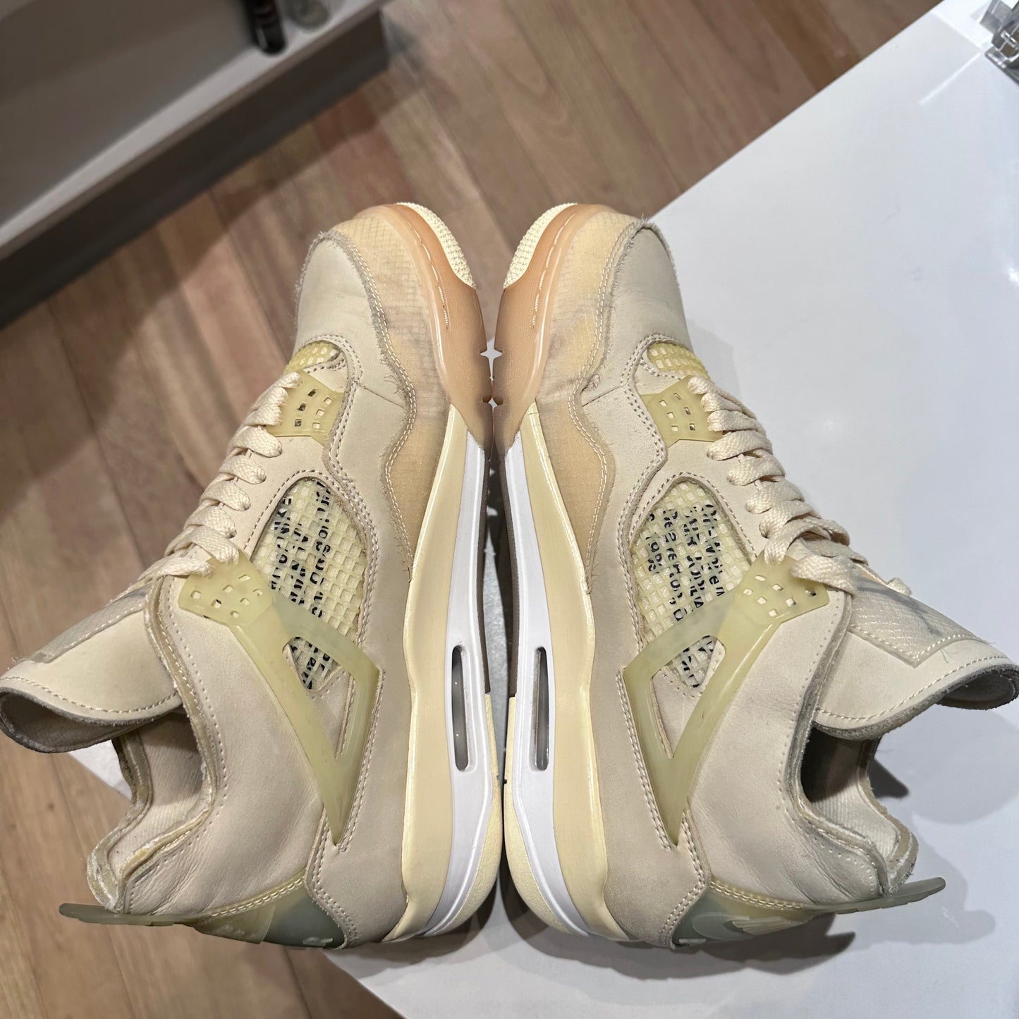 Jordan 4 Retro Off-White Sail (Women's) WUS 11 Pre-owned