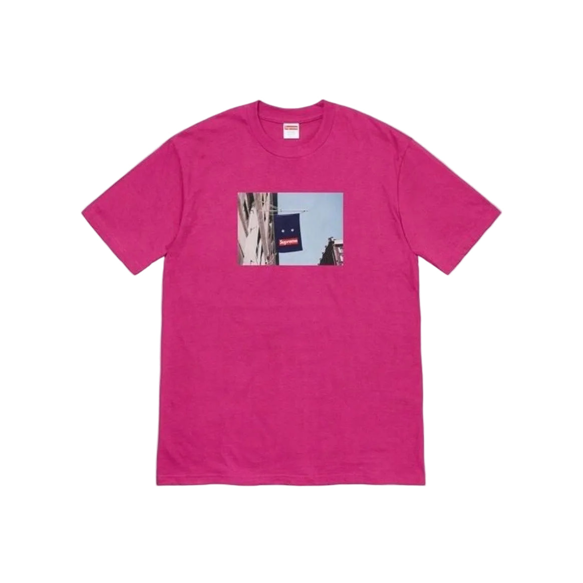 Supreme Banner Tee Magenta (2019)