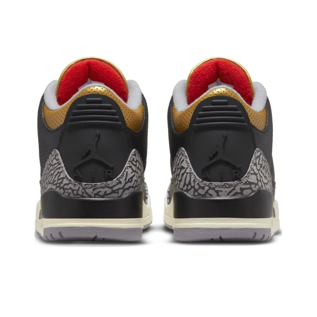 Jordan 3 Retro Black Cement Gold (Women's)