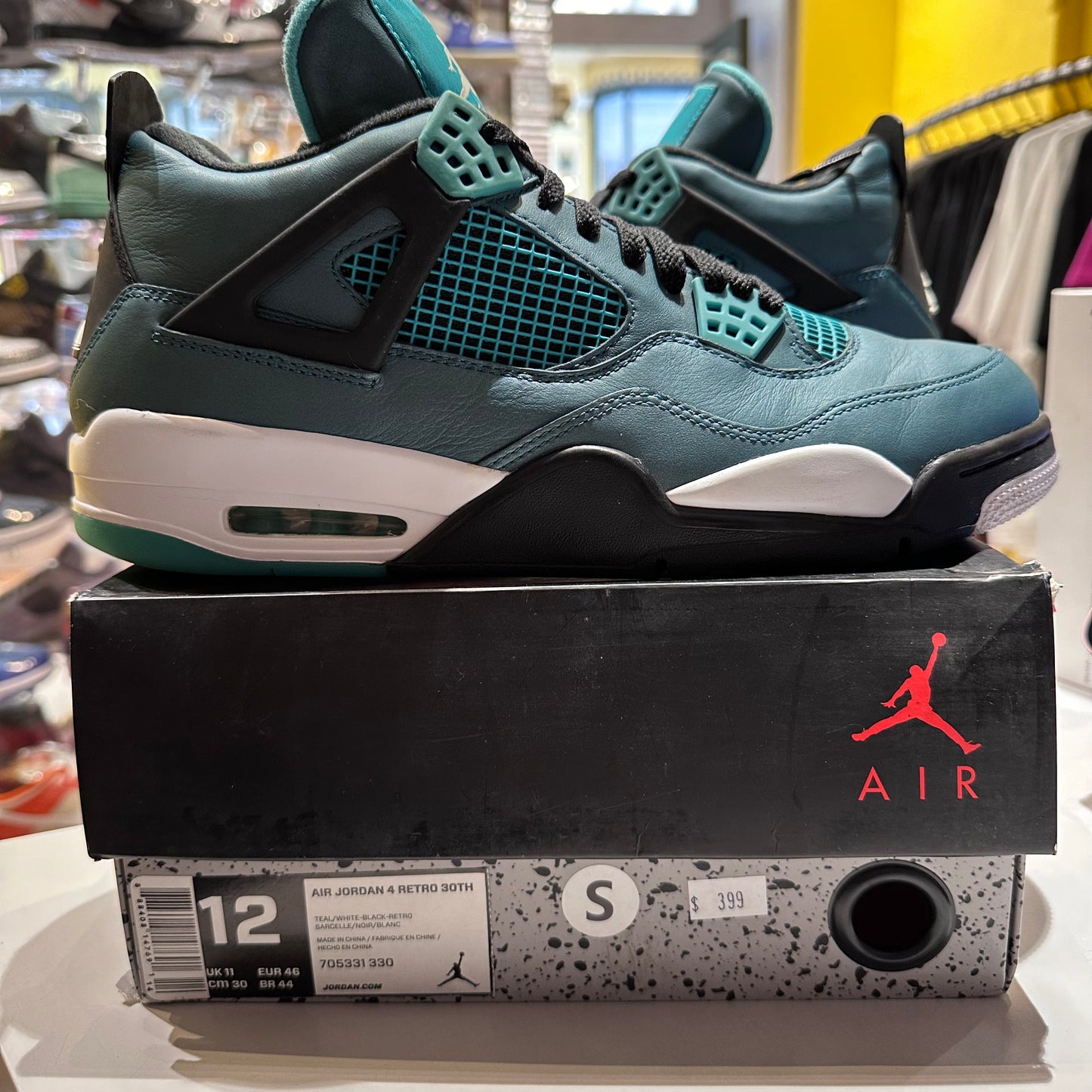 Jordan 4 Retro Teal Pre-owned US12