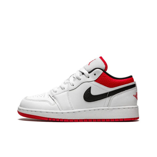 Jordan 1 Low White University Red Black