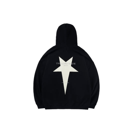 Rass Star Logo Hoodie Black