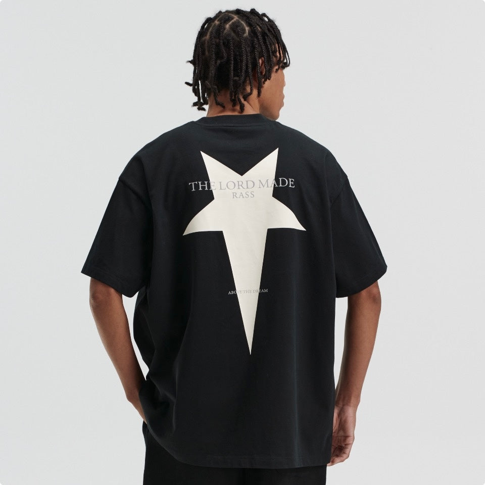 Rass Star Logo Tee Black