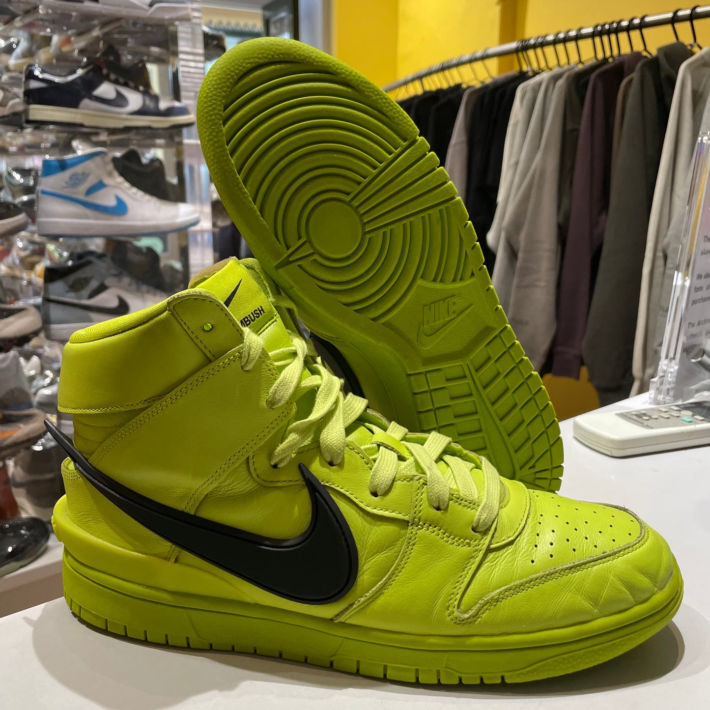 Nike Dunk High AMBUSH Flash Lime Pre-owned US 11