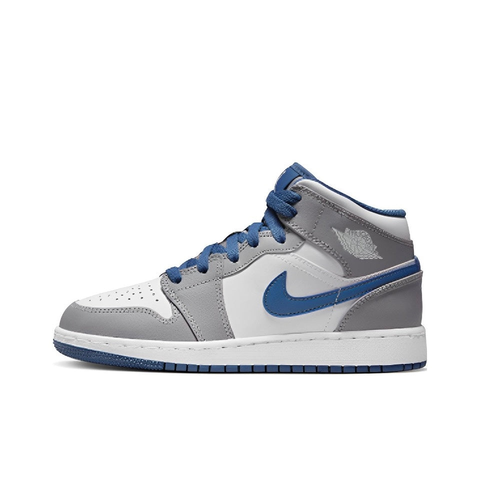 Jordan 1 Mid True Blue Cement (GS)