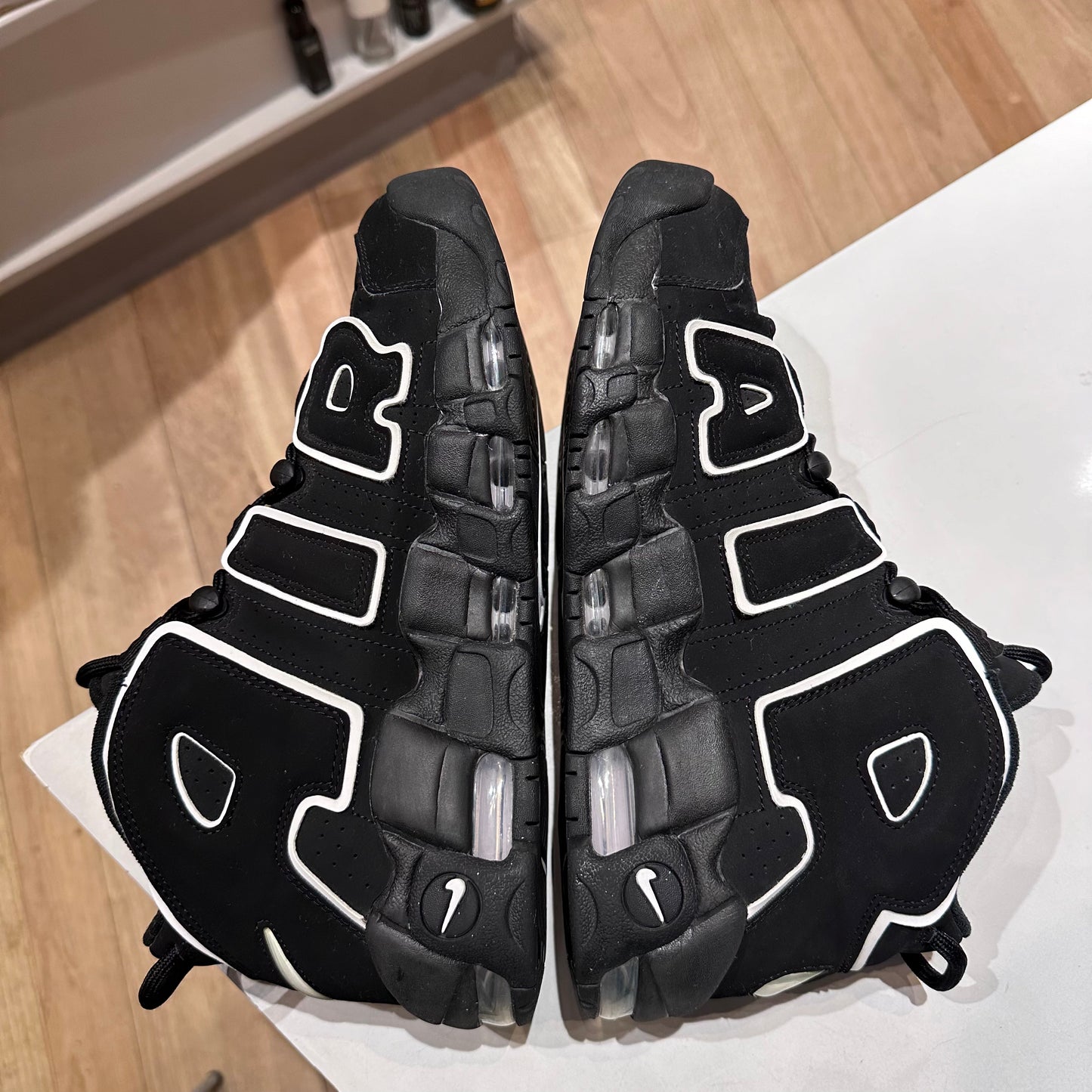 Nike Air More Uptempo Black White (2016/2020) Pre-owned US 10.5