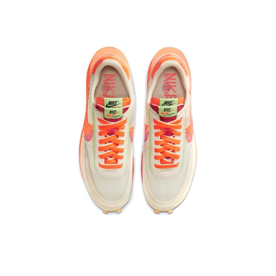 Nike LD Waffle sacai CLOT Kiss of Death Net Orange Blaze