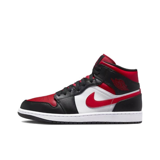 Jordan 1 Mid White Black Red (2022)