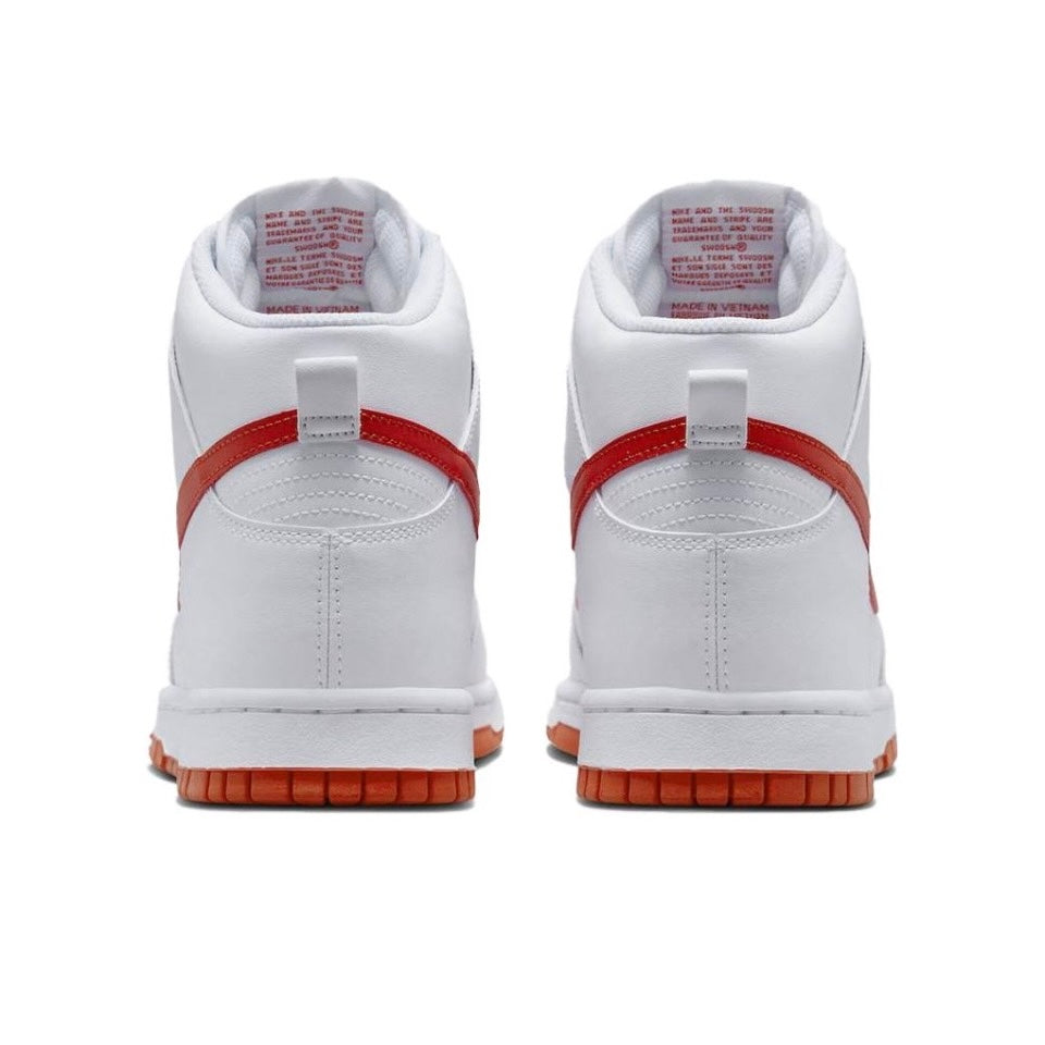 Nike Dunk High White Picante Red