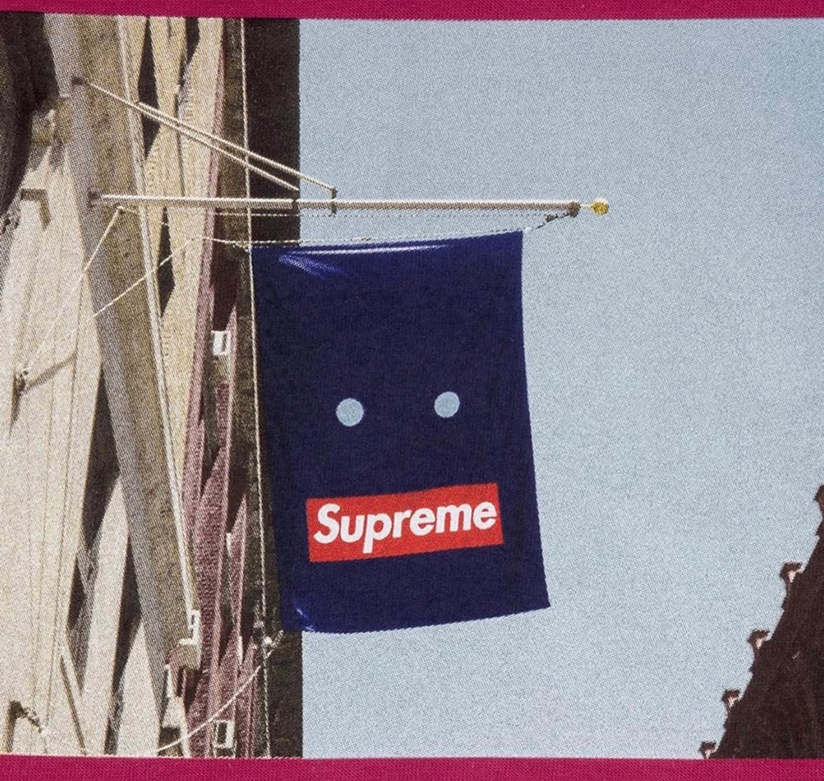 Supreme Banner Tee Magenta (2019)