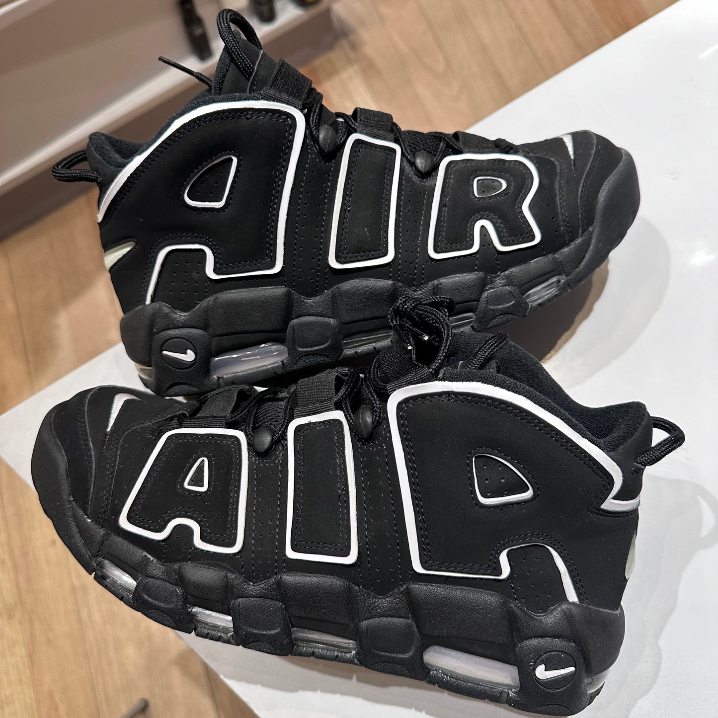 Nike Air More Uptempo Black White (2016/2020) Pre-owned US 10.5