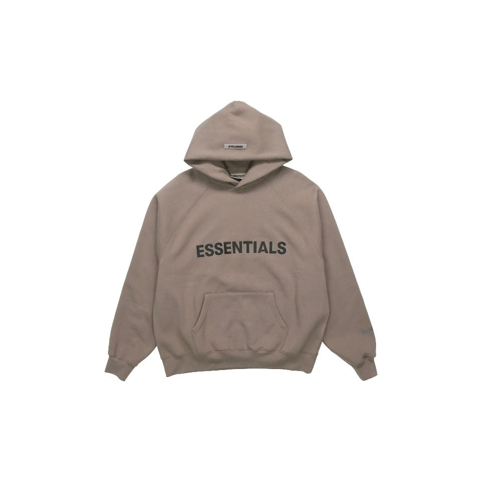 Essentials Fear of God Pull-over Hoodie Taupe (Front Print)