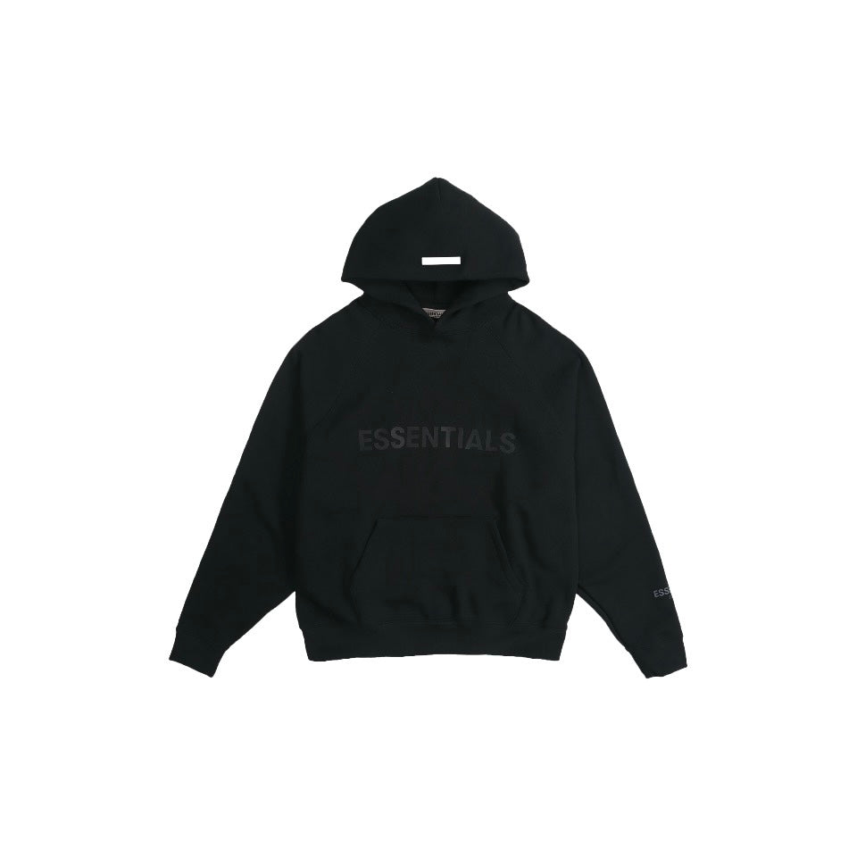 Essentials Fear of God Pull-over Hoodie Black (Front Print)