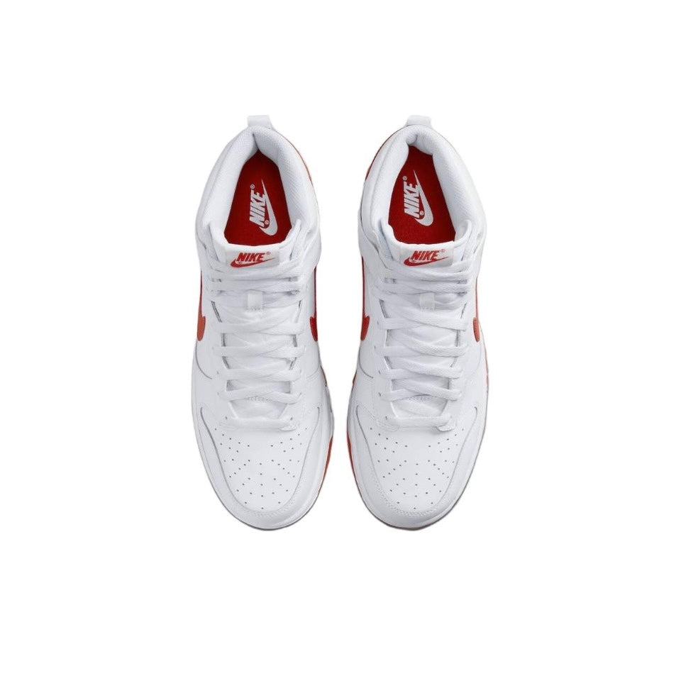 Nike Dunk High White Picante Red