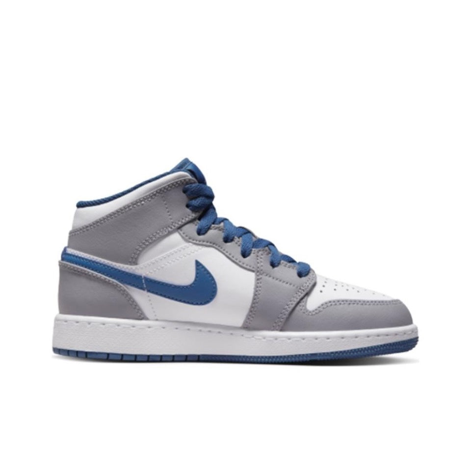 Jordan 1 Mid True Blue Cement (GS)