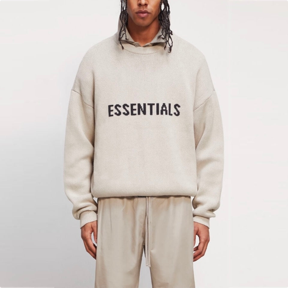 Fear of God Essentials Knit Sweater Cream