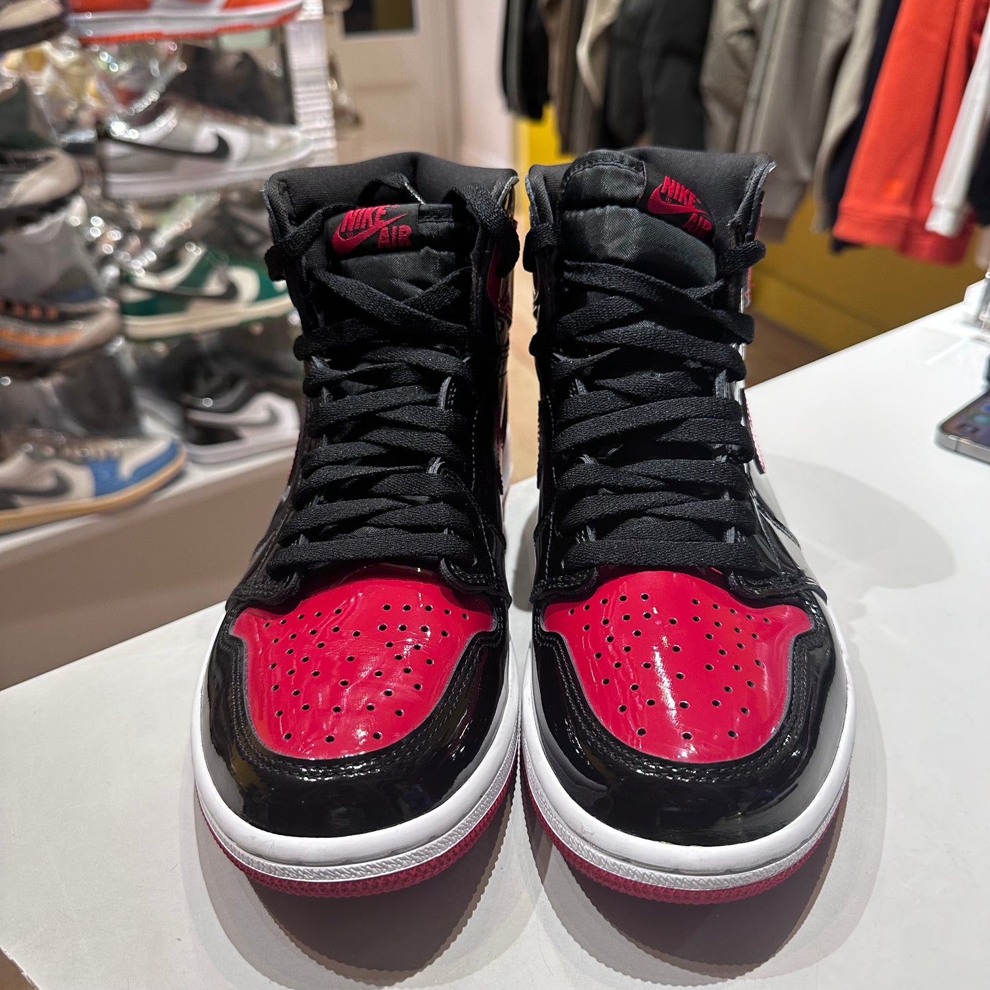 Jordan 1 Retro High OG Patent Bred Pre-owned US 9