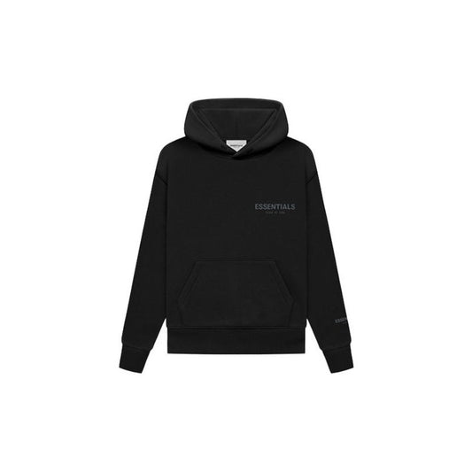 Fear of God Essentials Hoodie Reflective Chest Logo black