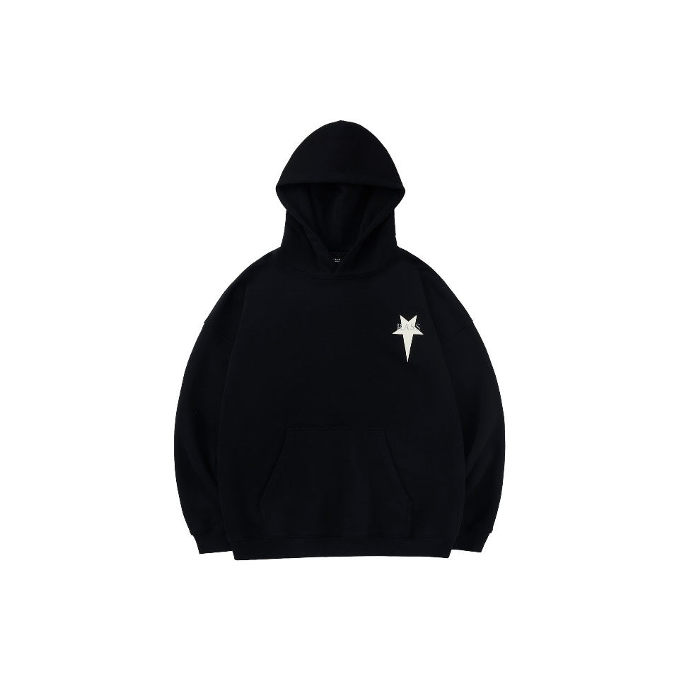 Rass Star Logo Hoodie Black