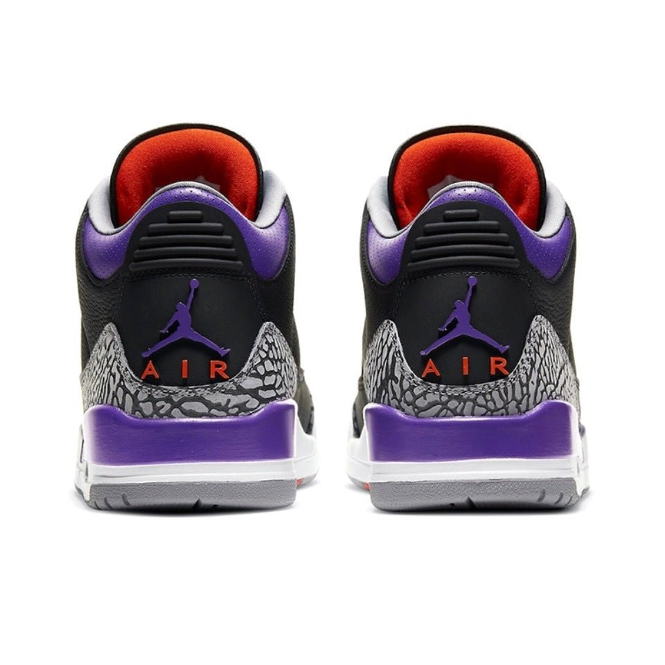 Jordan 3 Retro Black Court Purple