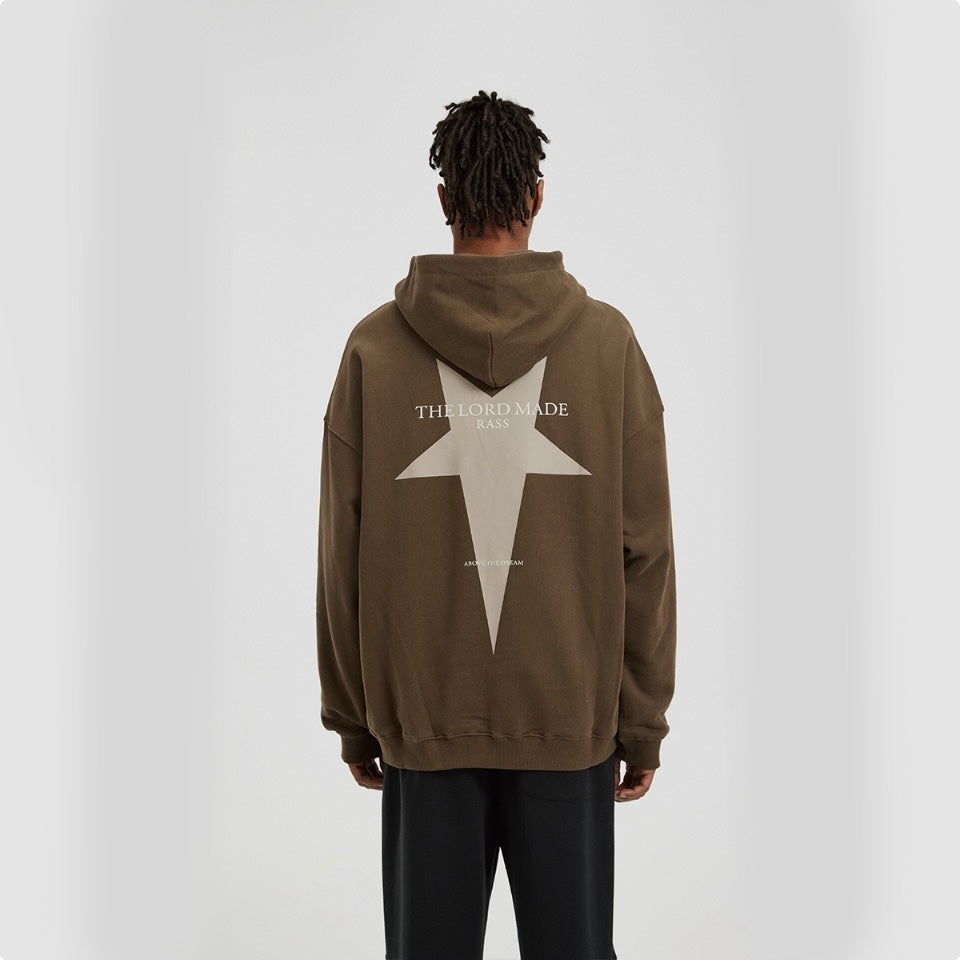 Rass Star Logo Hoodie Wood