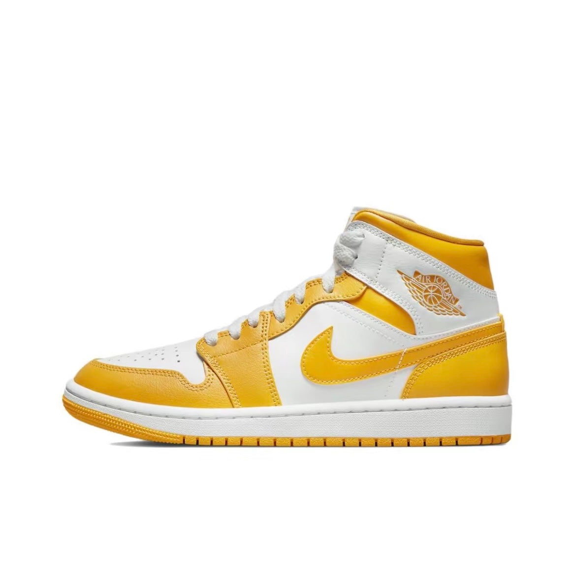 Jordan 1 Mid White University Gold (Women's)