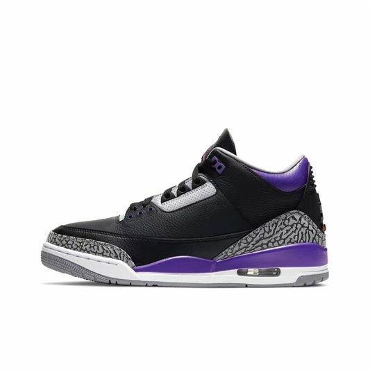 Jordan 3 Retro Black Court Purple