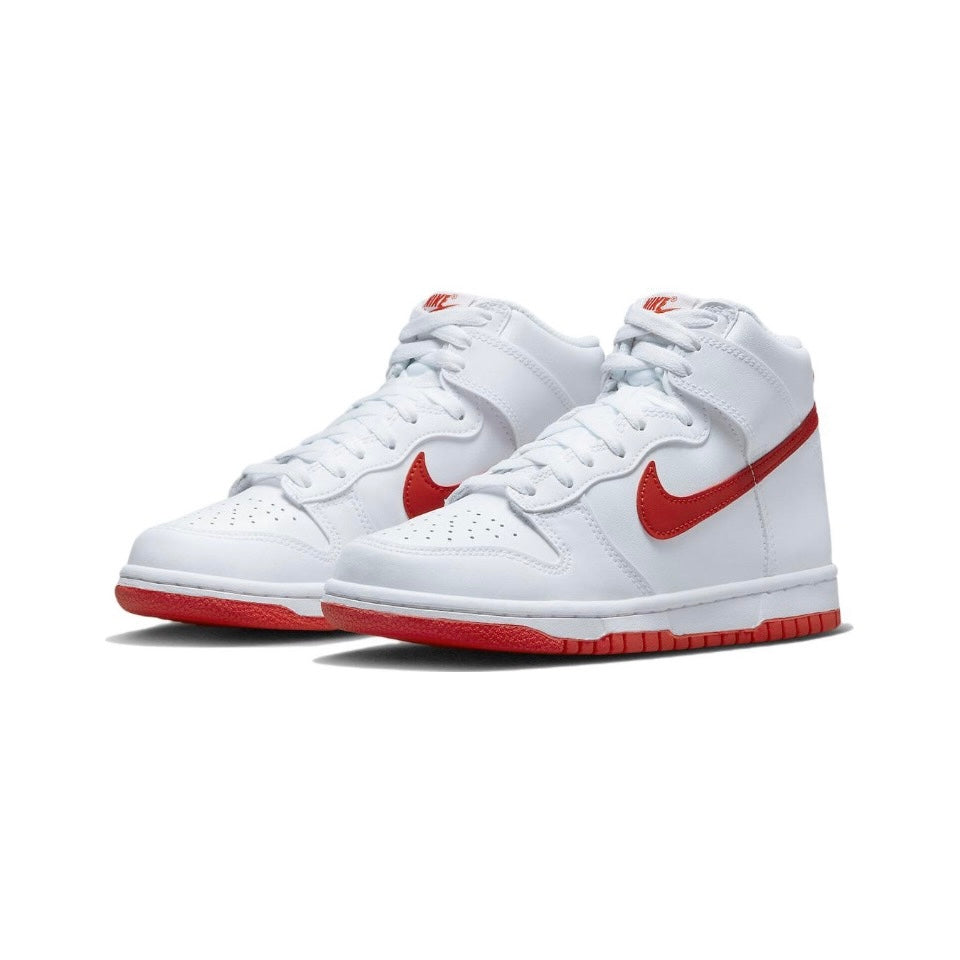 Nike Dunk High White Picante Red