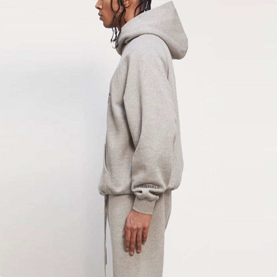 Essentials Fear of God Pull-over Hoodie Grey (Front Print)