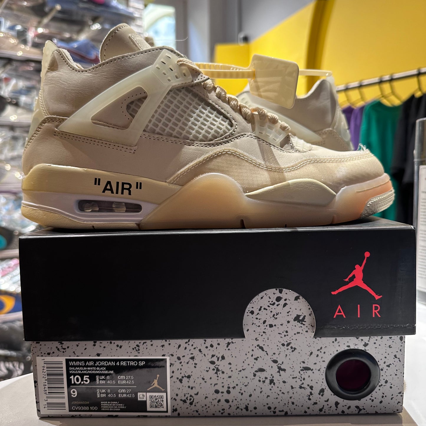 Jordan 4 Retro Off-White Sail (Women's) Pre-owned