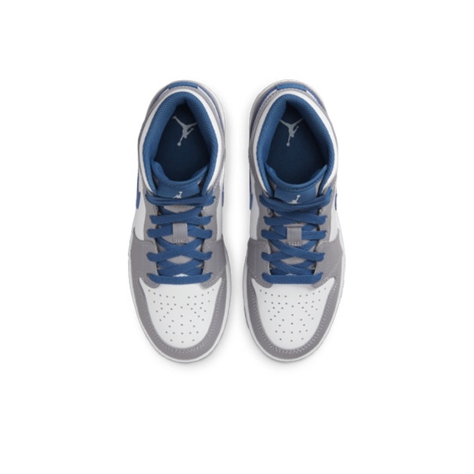 Jordan 1 Mid True Blue Cement (GS)