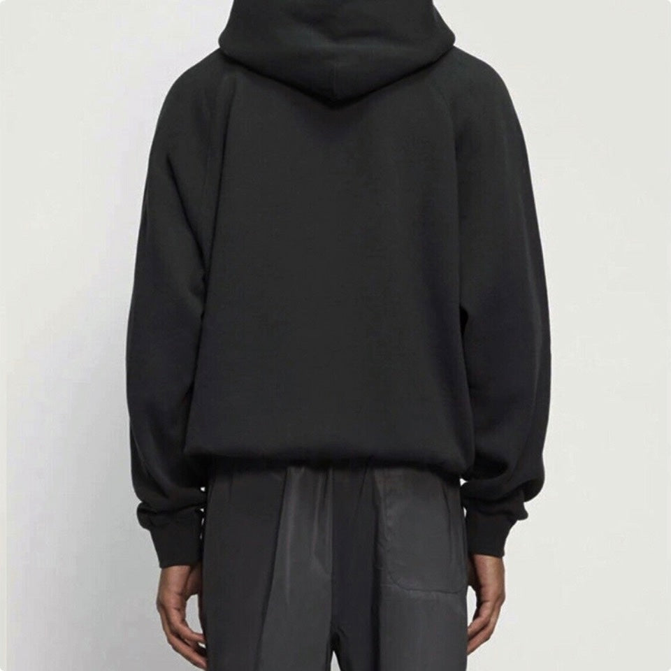 Essentials Fear of God Pull-over Hoodie Black (Front Print)