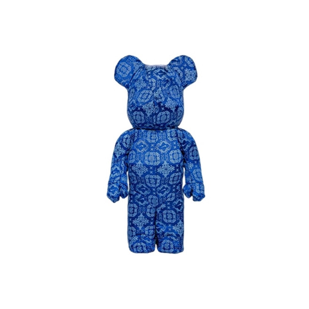 Bearbrick x Clot x Nike 100% & 400% Set Royale University Blue Silk