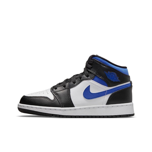 Jordan 1 Mid White Black Racer Blue (GS) Pre-owned