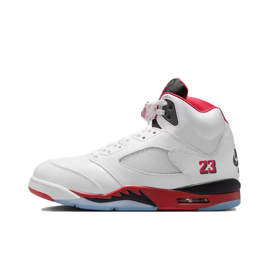 Jordan 5 Retro Fire Red Black Tongue (2025)