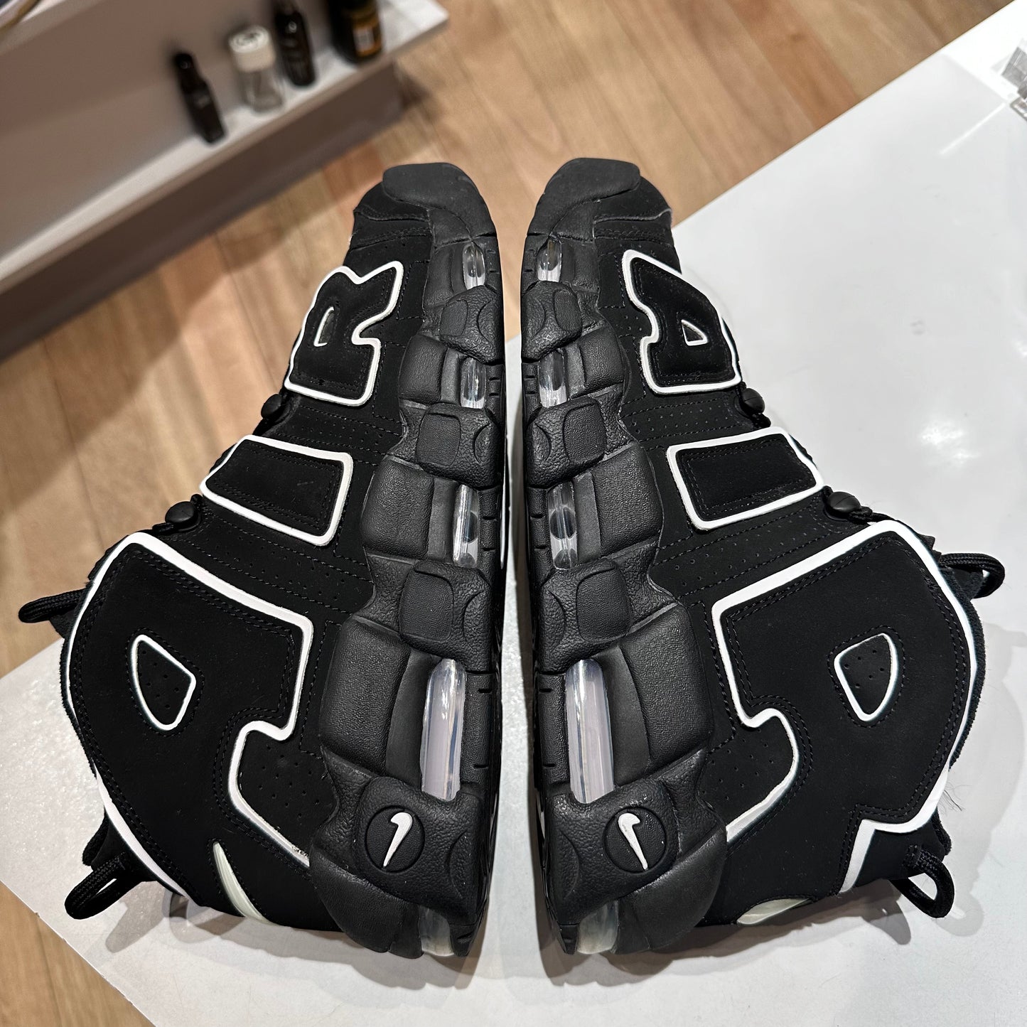 Nike Air More Uptempo Black White (2016/2020) Pre-owned US 10.5