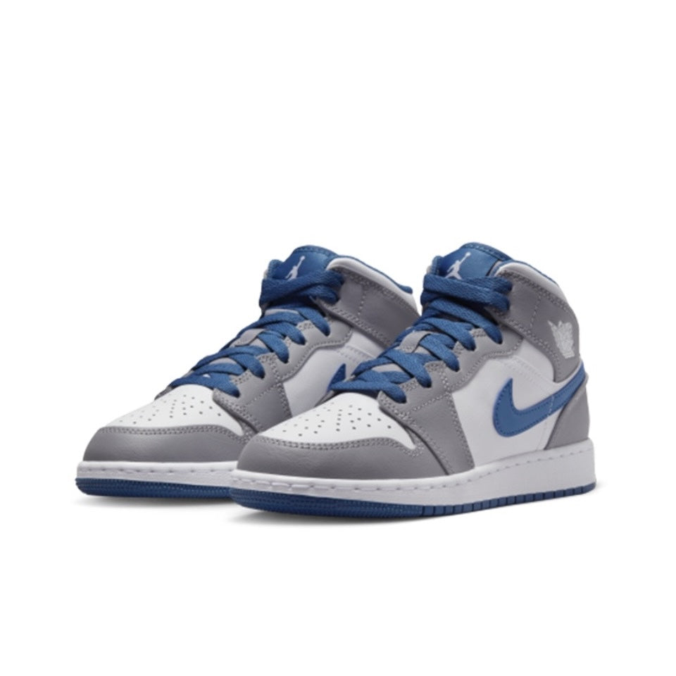 Jordan 1 Mid True Blue Cement (GS)