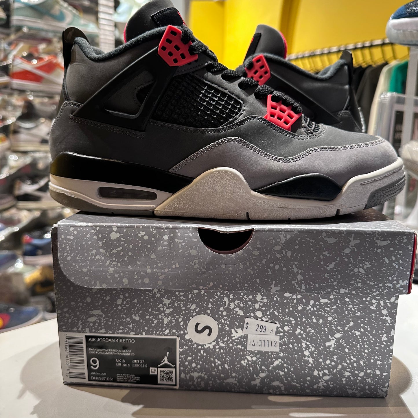 Jordan 4 Retro Infrared Pre-owned US 9