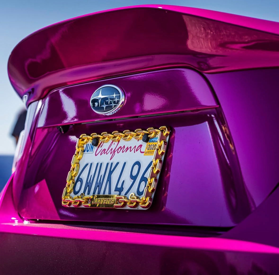 Supreme Chain License Plate Frame Gold (2018)