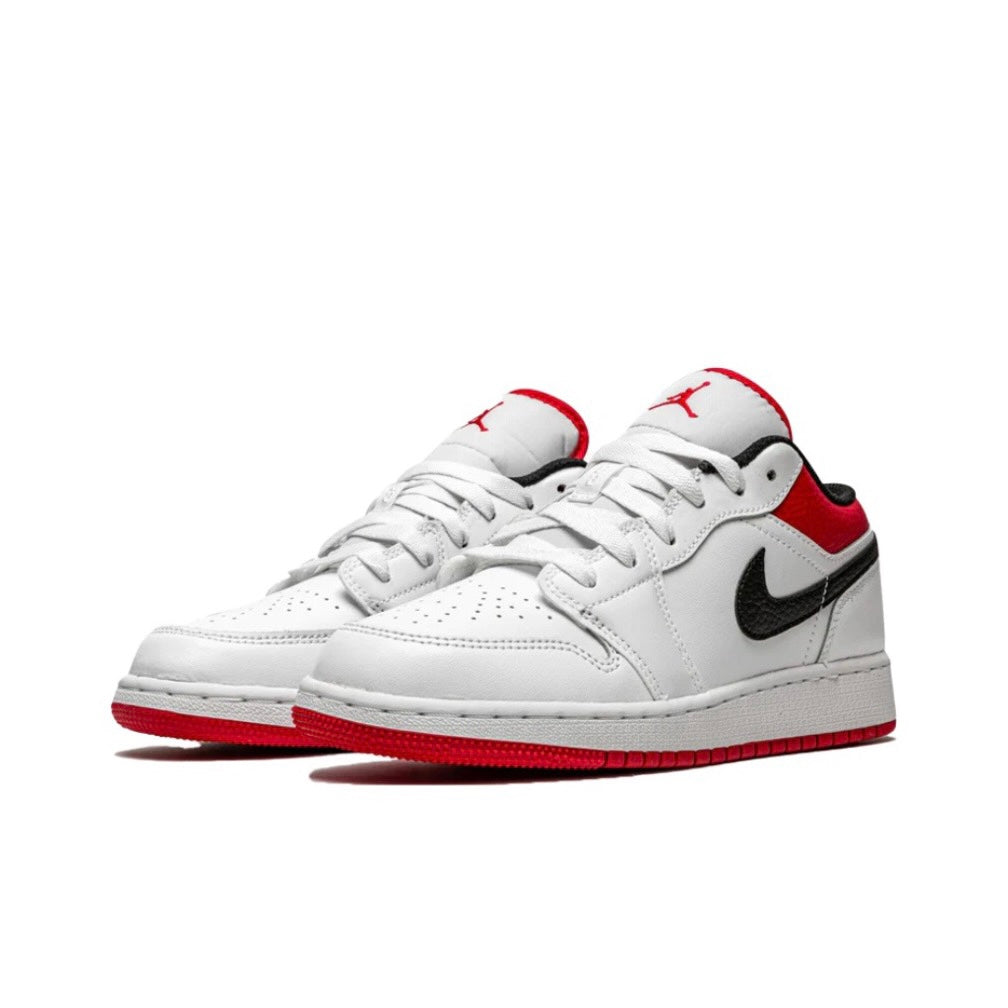 Jordan 1 Low White University Red Black