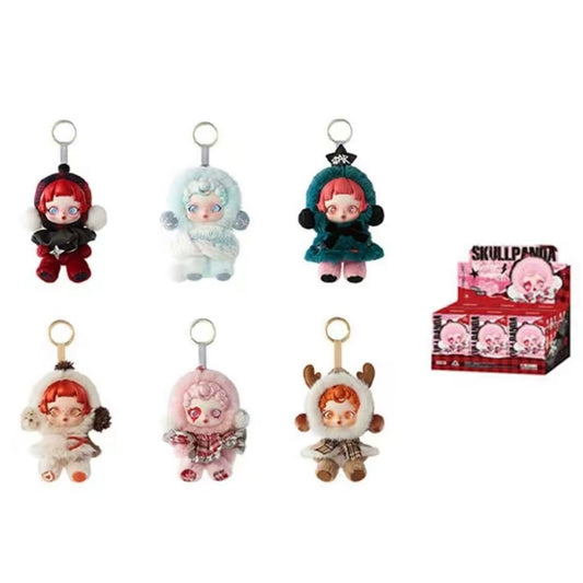 Pop Mart SKULLPANDA Winter Symphony Series Vinyl Face Plush Pendant Sealed Case (6 Blind Box)